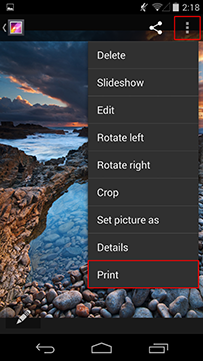 Print from application*